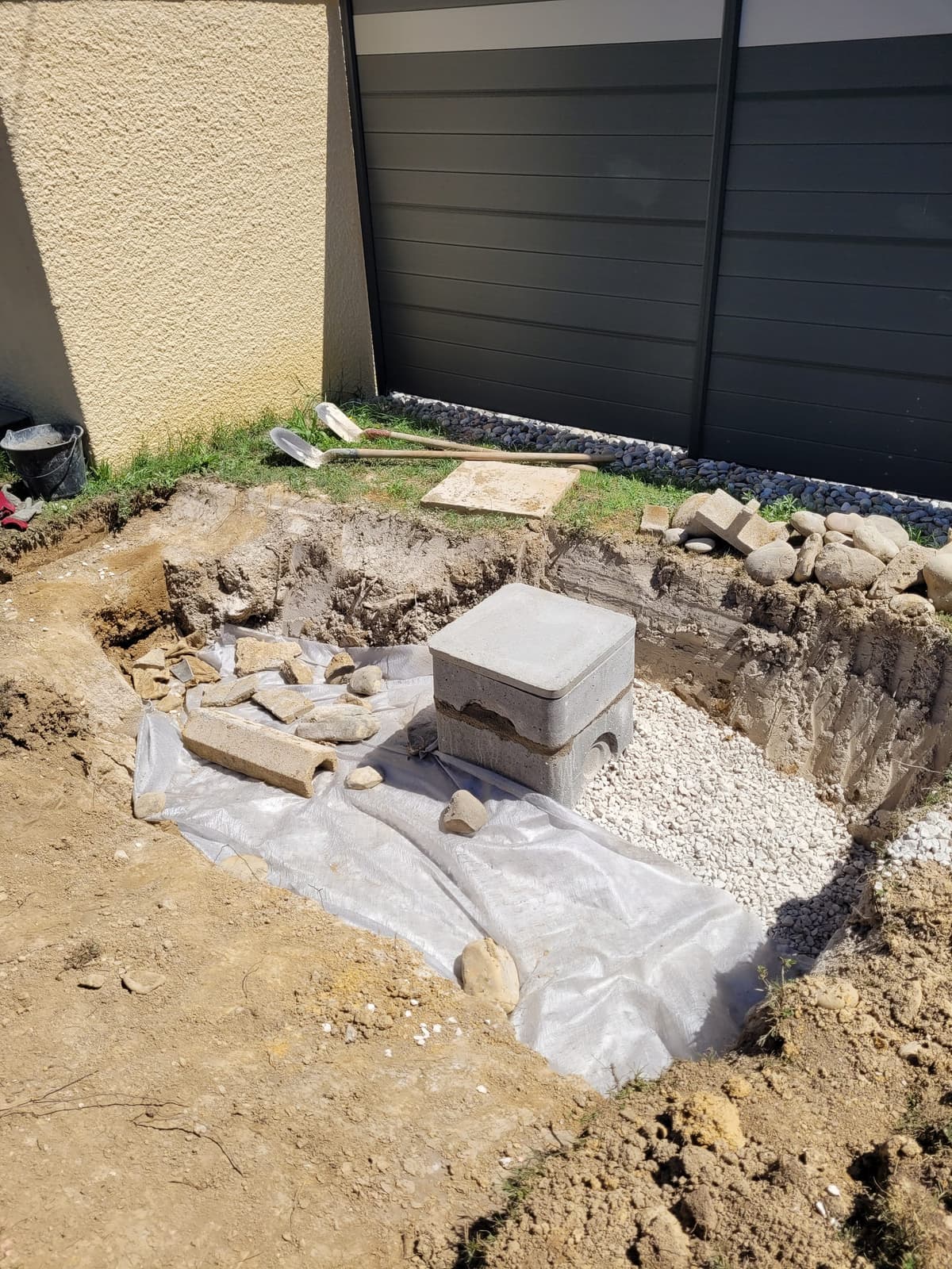 Puit perdu - Installation