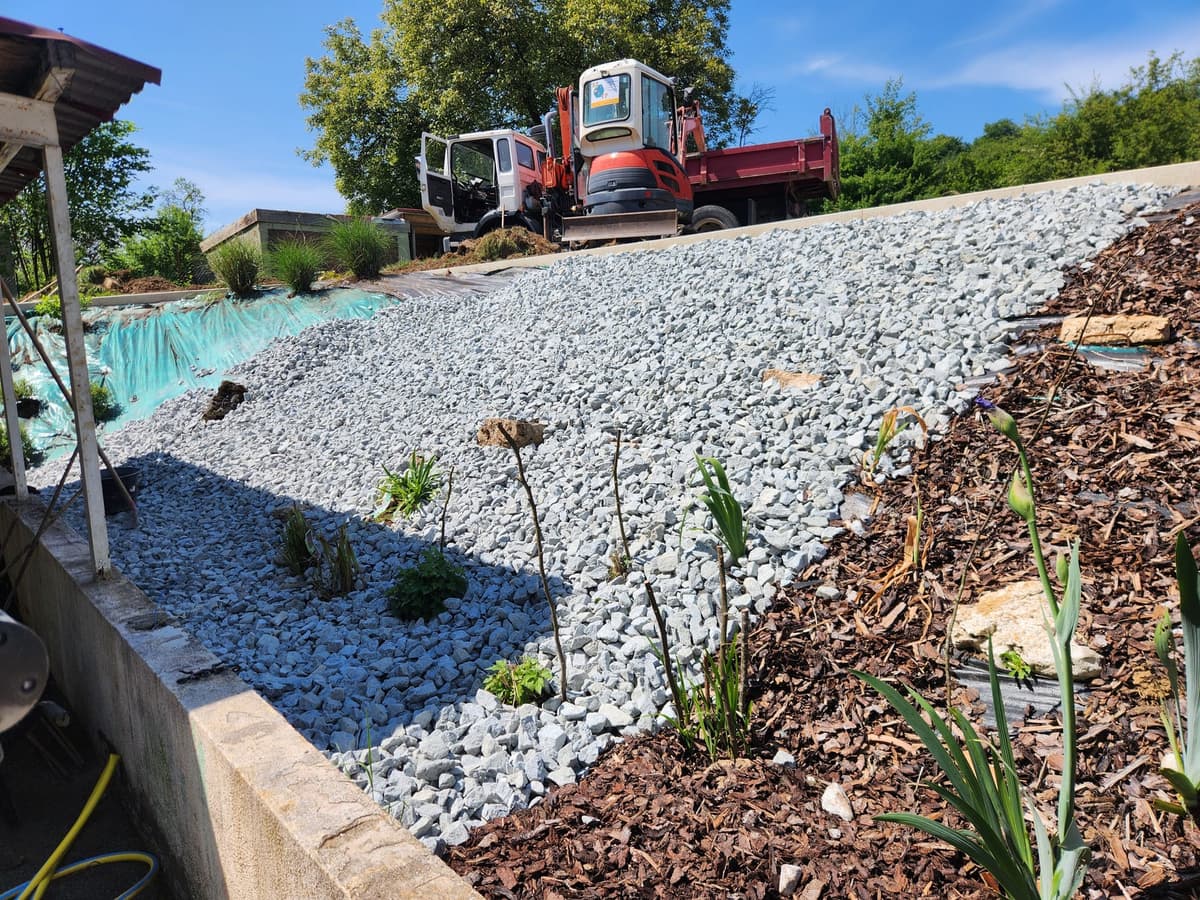 Aménagement talus en ballast