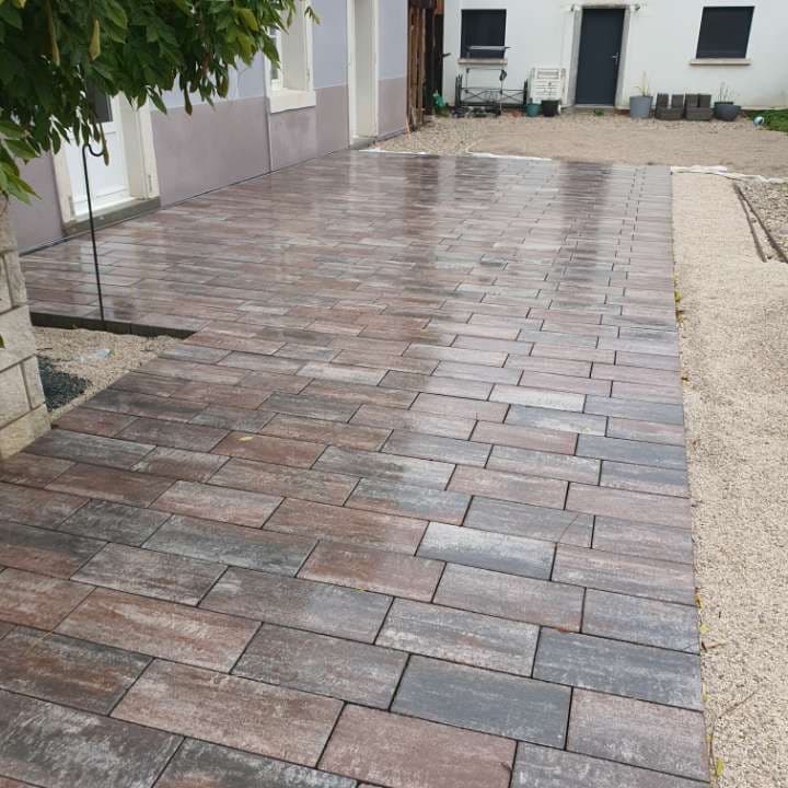 Terrasse pavés - Finitions